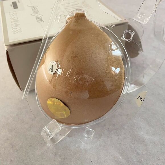 Fashion Forms Nubra Seamless Push Up Bra in Mocha Womens Size A NEW! Damaged Box - Picture 3 of 9